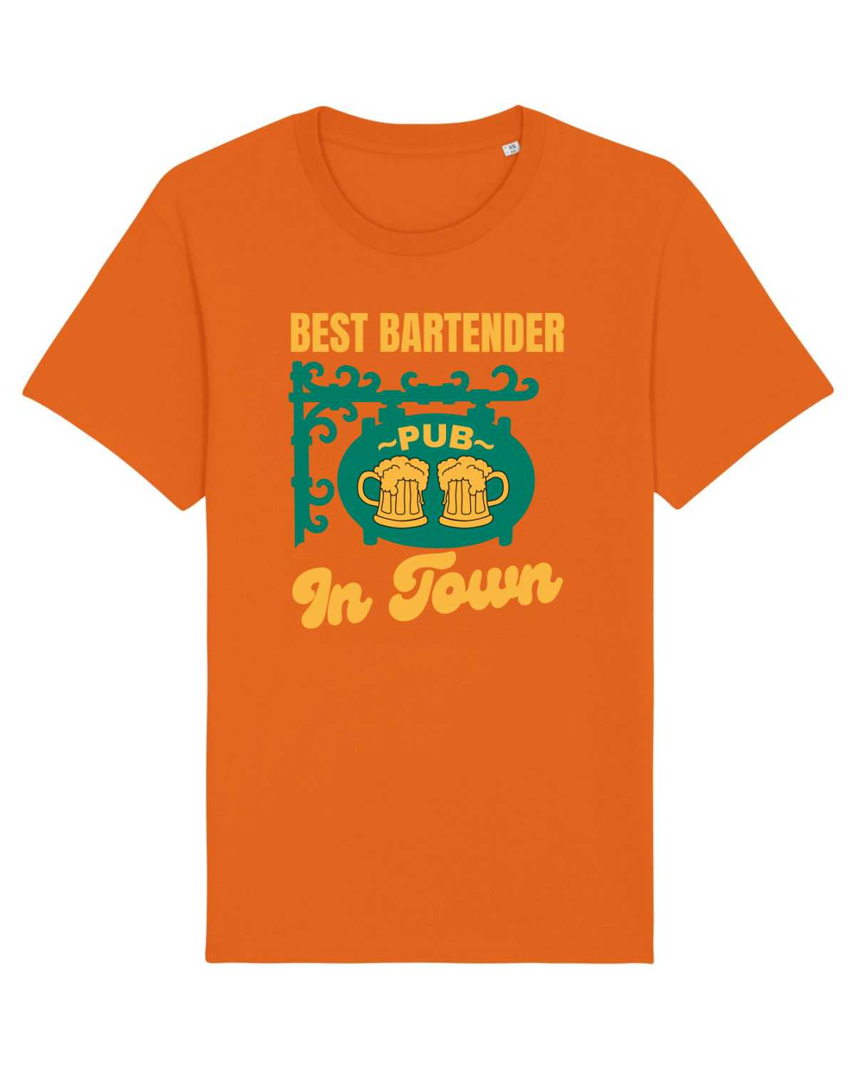 Tricou mânecă scurtă Unisex Rocker Bright Orange