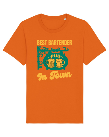Best Bartender In Town  Bright Orange