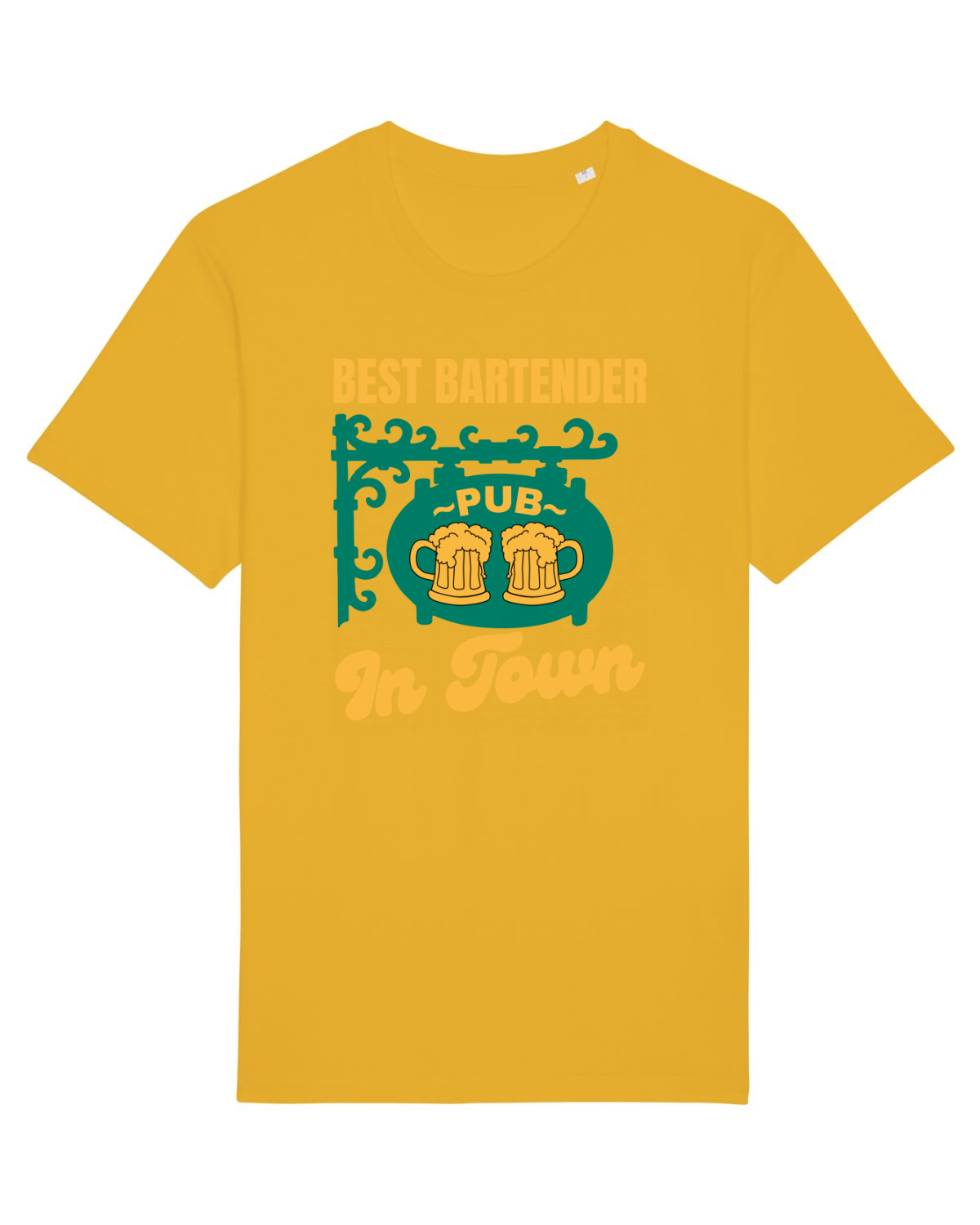 Tricou mânecă scurtă Unisex Rocker Spectra Yellow