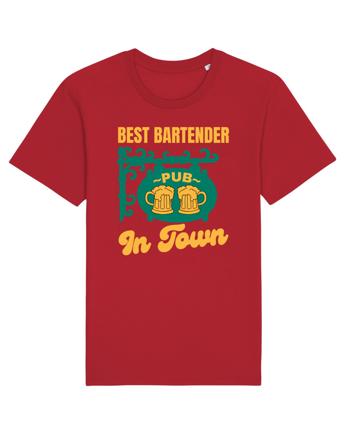 Tricou mânecă scurtă Unisex Rocker Red