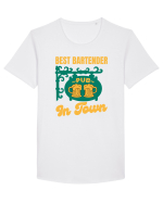 Best Bartender In Town  Tricou mânecă scurtă guler larg Bărbat Skater