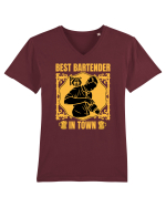 Best Bartender In Town  Tricou mânecă scurtă guler V Bărbat Presenter