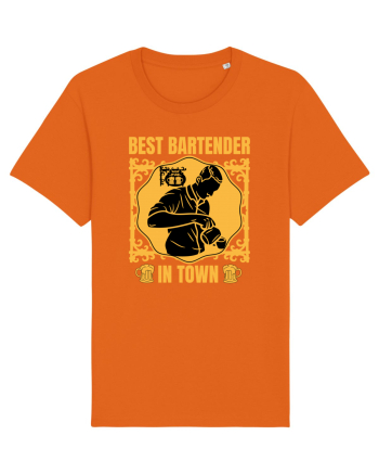 Best Bartender In Town  Bright Orange