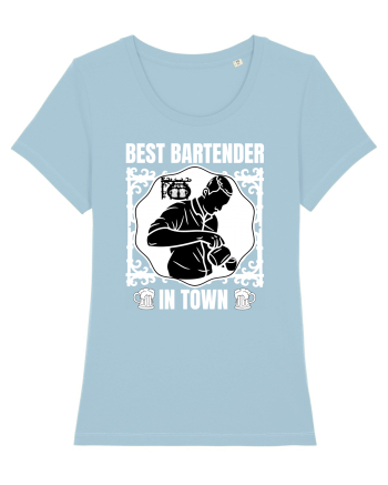 Best Bartender In Town  Sky Blue