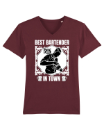 Best Bartender In Town  Tricou mânecă scurtă guler V Bărbat Presenter