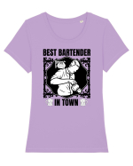 Best Bartender In Town  Tricou mânecă scurtă guler larg fitted Damă Expresser