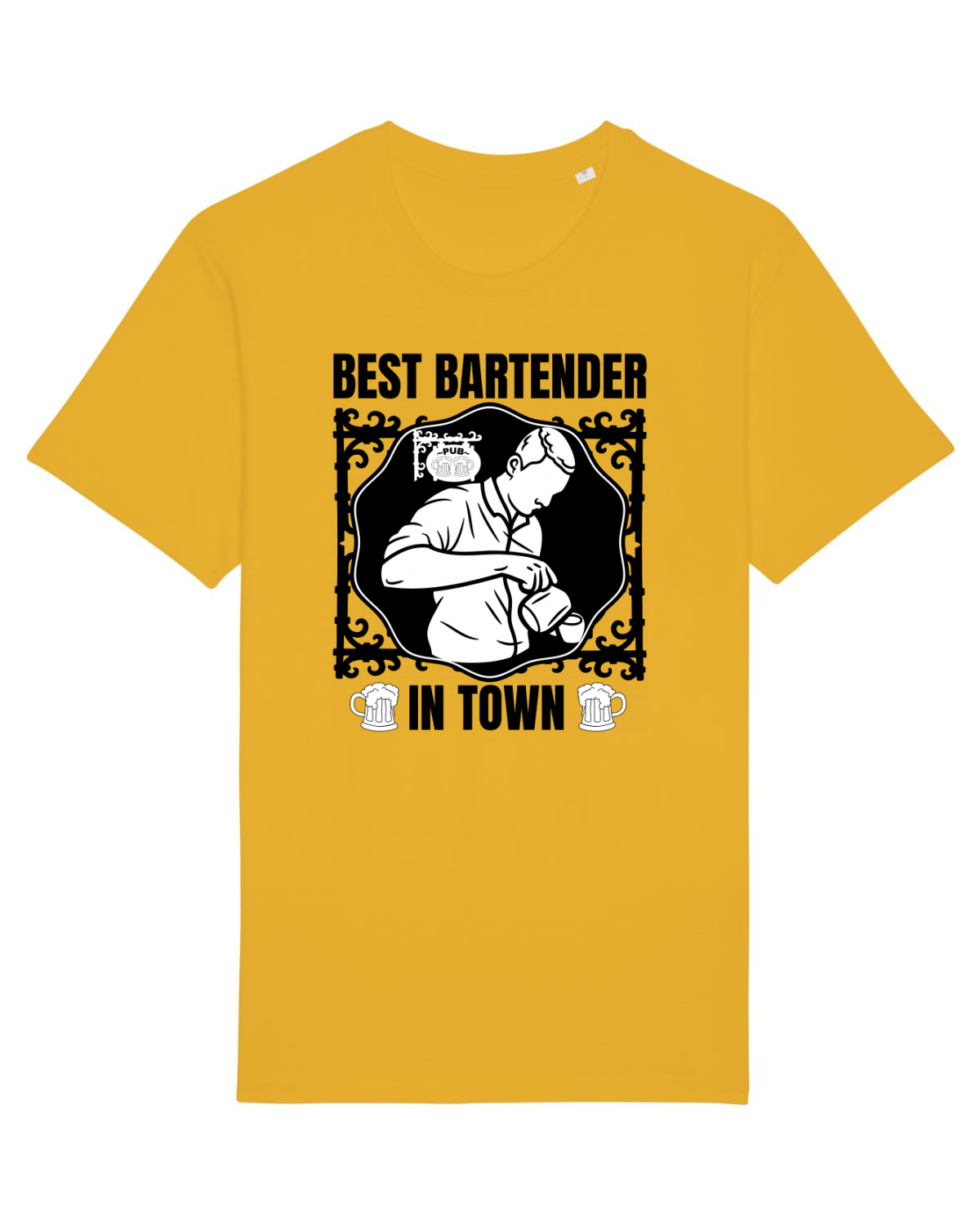 Tricou mânecă scurtă Unisex Rocker Spectra Yellow