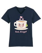 Ceai, dragă? Tricou mânecă scurtă guler V Bărbat Presenter