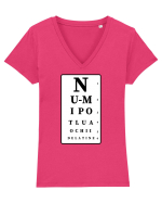 Nu-mi pot lua ochii de la tine Tricou mânecă scurtă guler V Damă Evoker