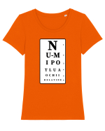 Nu-mi pot lua ochii de la tine Tricou mânecă scurtă guler larg fitted Damă Expresser
