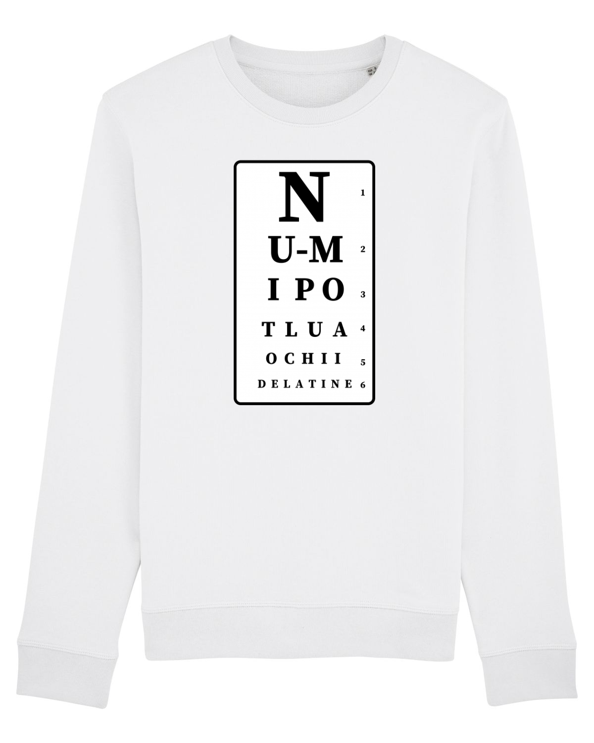 Bluză mânecă lungă Unisex Rise White