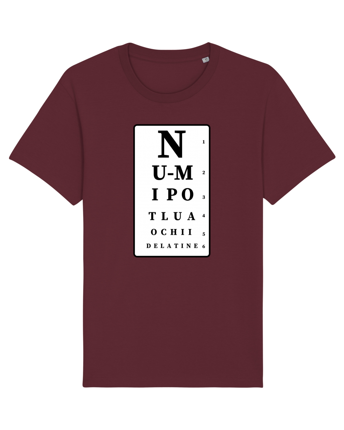 Tricou mânecă scurtă Unisex Rocker Burgundy