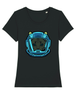 Astro cat Tricou mânecă scurtă guler larg fitted Damă Expresser