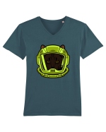 Astro cat Tricou mânecă scurtă guler V Bărbat Presenter