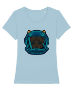 Astro cat Tricou mânecă scurtă guler larg fitted Damă Expresser