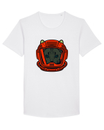 Astro cat Tricou mânecă scurtă guler larg Bărbat Skater
