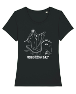 Unboxing Day Tricou mânecă scurtă guler larg fitted Damă Expresser