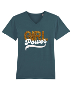 Girl Power Tricou mânecă scurtă guler V Bărbat Presenter