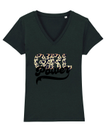 Girl Power Tricou mânecă scurtă guler V Damă Evoker