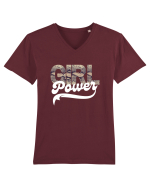 Girl Power Tricou mânecă scurtă guler V Bărbat Presenter