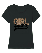 Girl Squad  Tricou mânecă scurtă guler larg fitted Damă Expresser