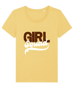 Girl Squad  Tricou mânecă scurtă guler larg fitted Damă Expresser