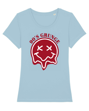 90'S Grunge Sky Blue