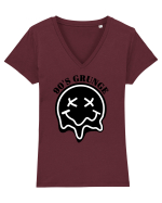 90'S Grunge Tricou mânecă scurtă guler V Damă Evoker