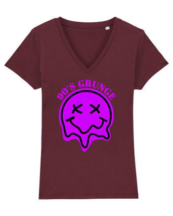 90'S Grunge Burgundy
