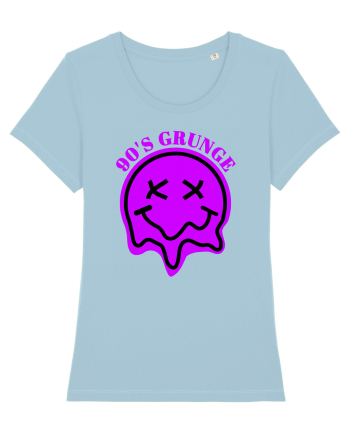 90'S Grunge Sky Blue