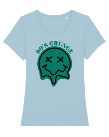 90'S Grunge Sky Blue
