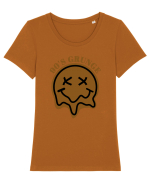 90'S Grunge Tricou mânecă scurtă guler larg fitted Damă Expresser