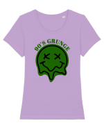 90'S Grunge Tricou mânecă scurtă guler larg fitted Damă Expresser