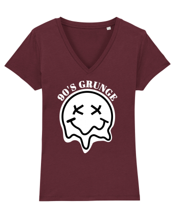 90'S Grunge Burgundy
