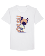 Karate Dog Tricou mânecă scurtă guler larg Bărbat Skater