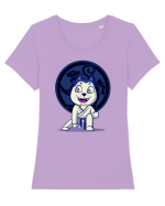 Karate Dog Tricou mânecă scurtă guler larg fitted Damă Expresser