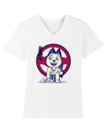 Karate Dog Tricou mânecă scurtă guler V Bărbat Presenter