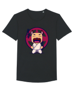 Karate Dog Tricou mânecă scurtă guler larg Bărbat Skater