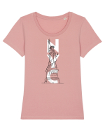 NYC(New York City) Tricou mânecă scurtă guler larg fitted Damă Expresser