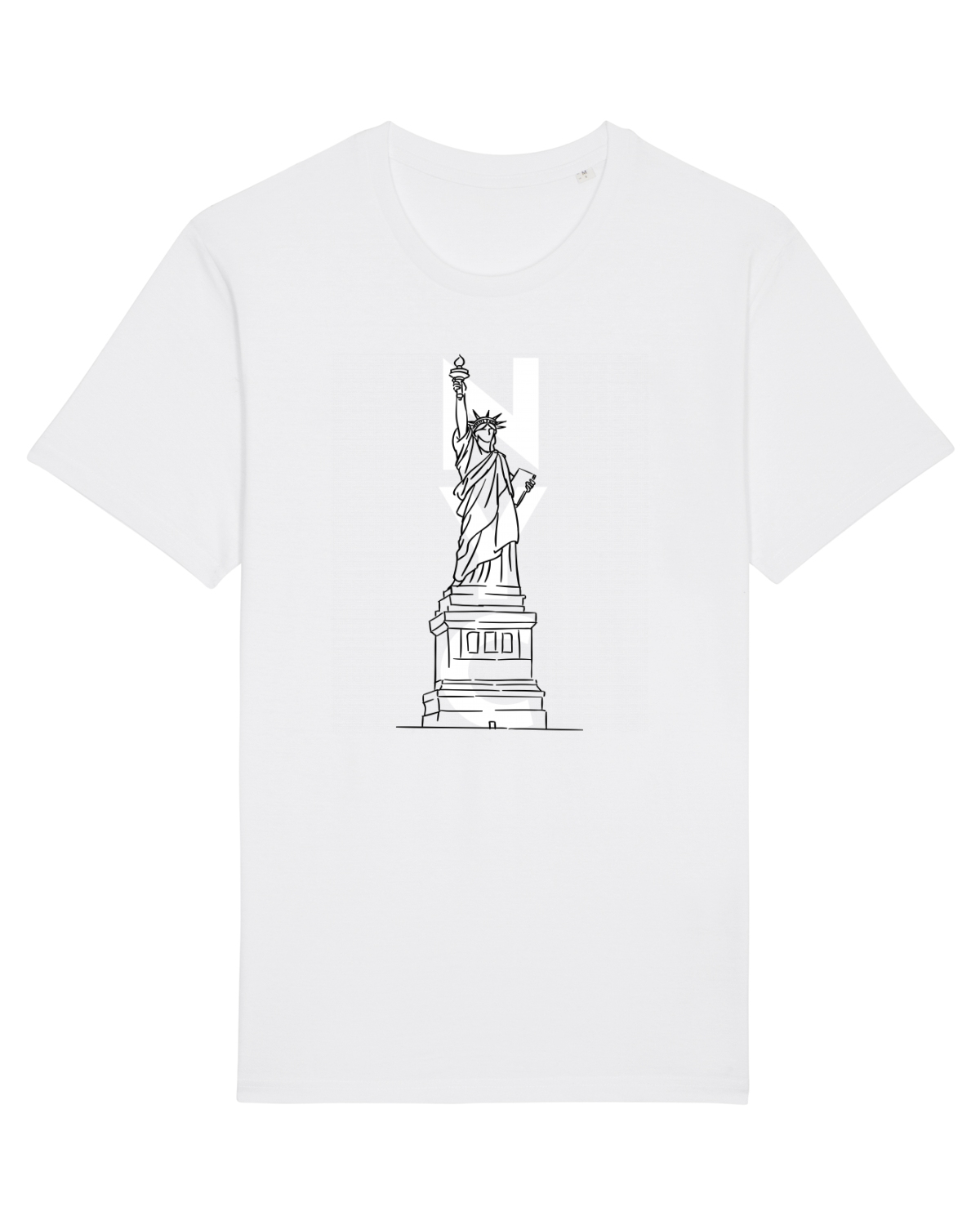 Tricou mânecă scurtă Unisex Rocker White