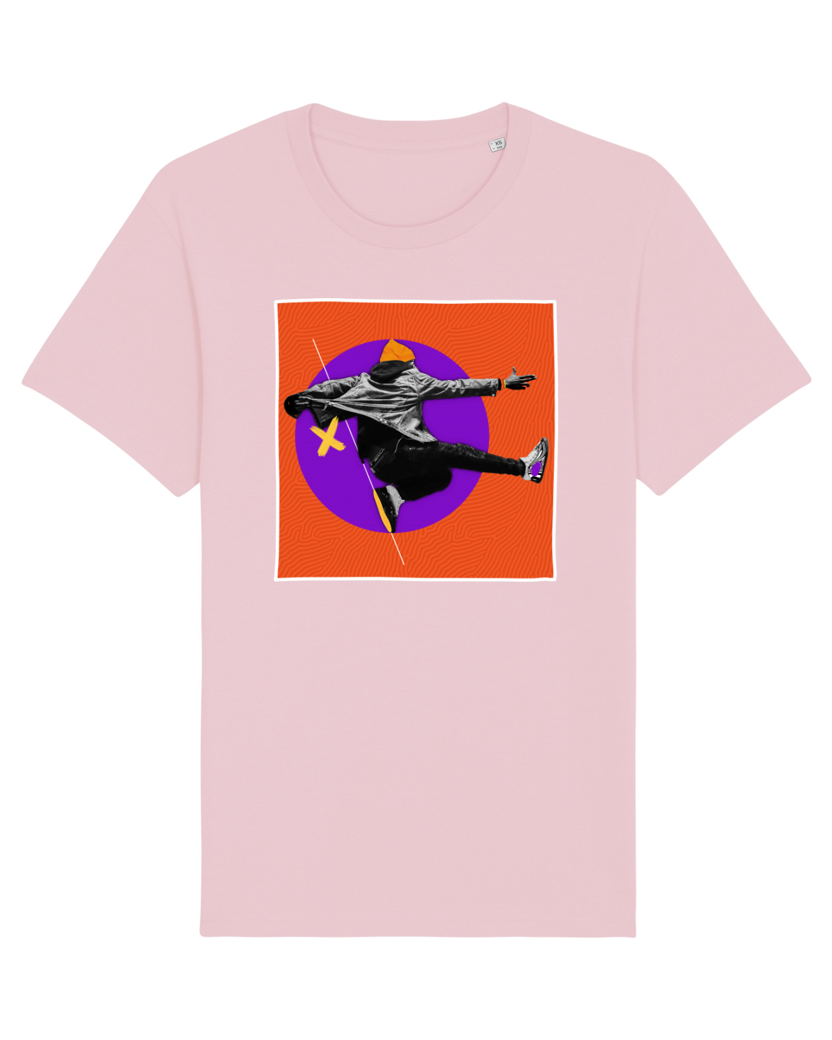 Tricou mânecă scurtă Unisex Rocker Cotton Pink