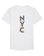 NYC(New York City) Tricou mânecă scurtă guler larg Bărbat Skater