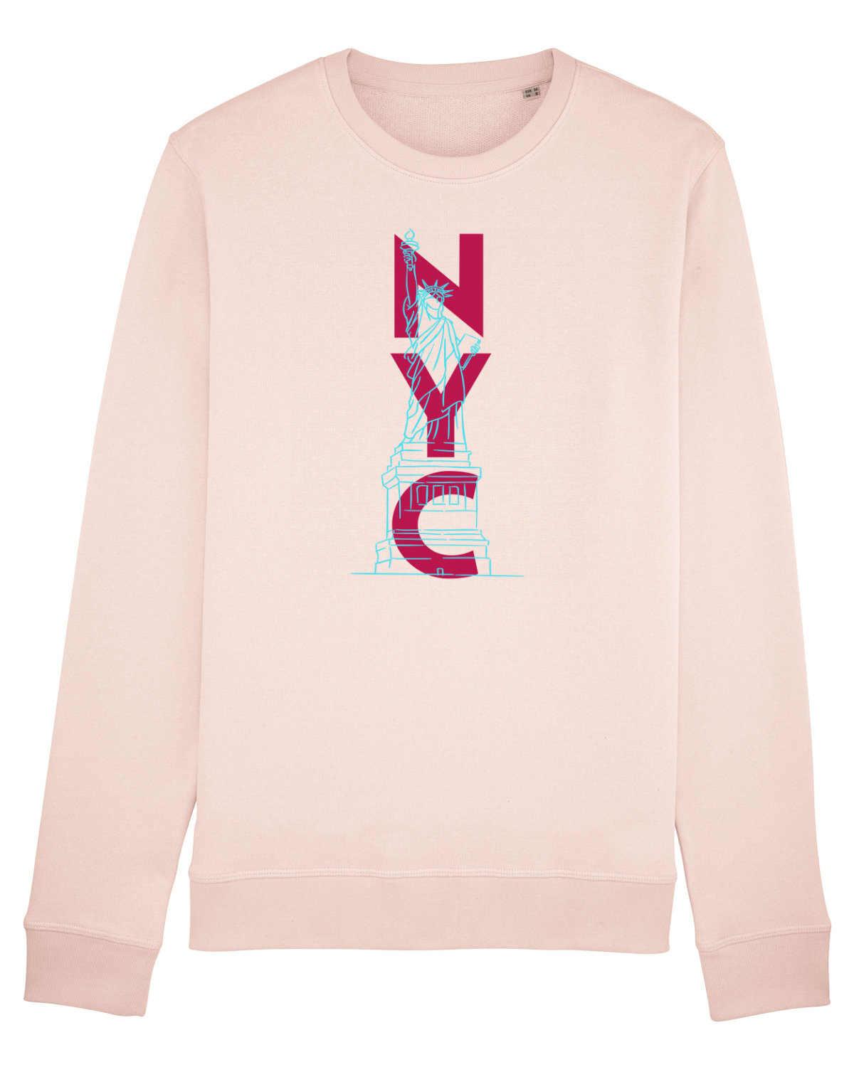 Bluză mânecă lungă Unisex Rise Candy Pink