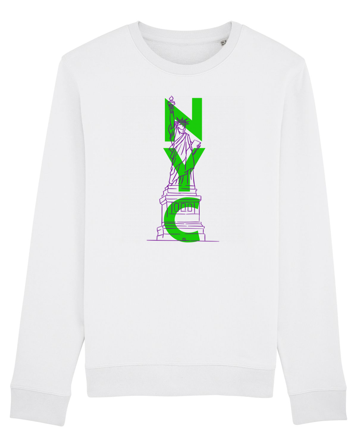 Bluză mânecă lungă Unisex Rise White