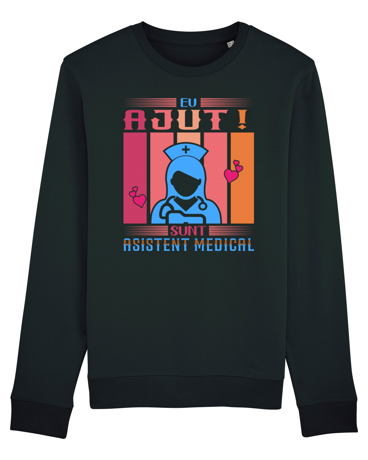 Bluză mânecă lungă Unisex Rise Black