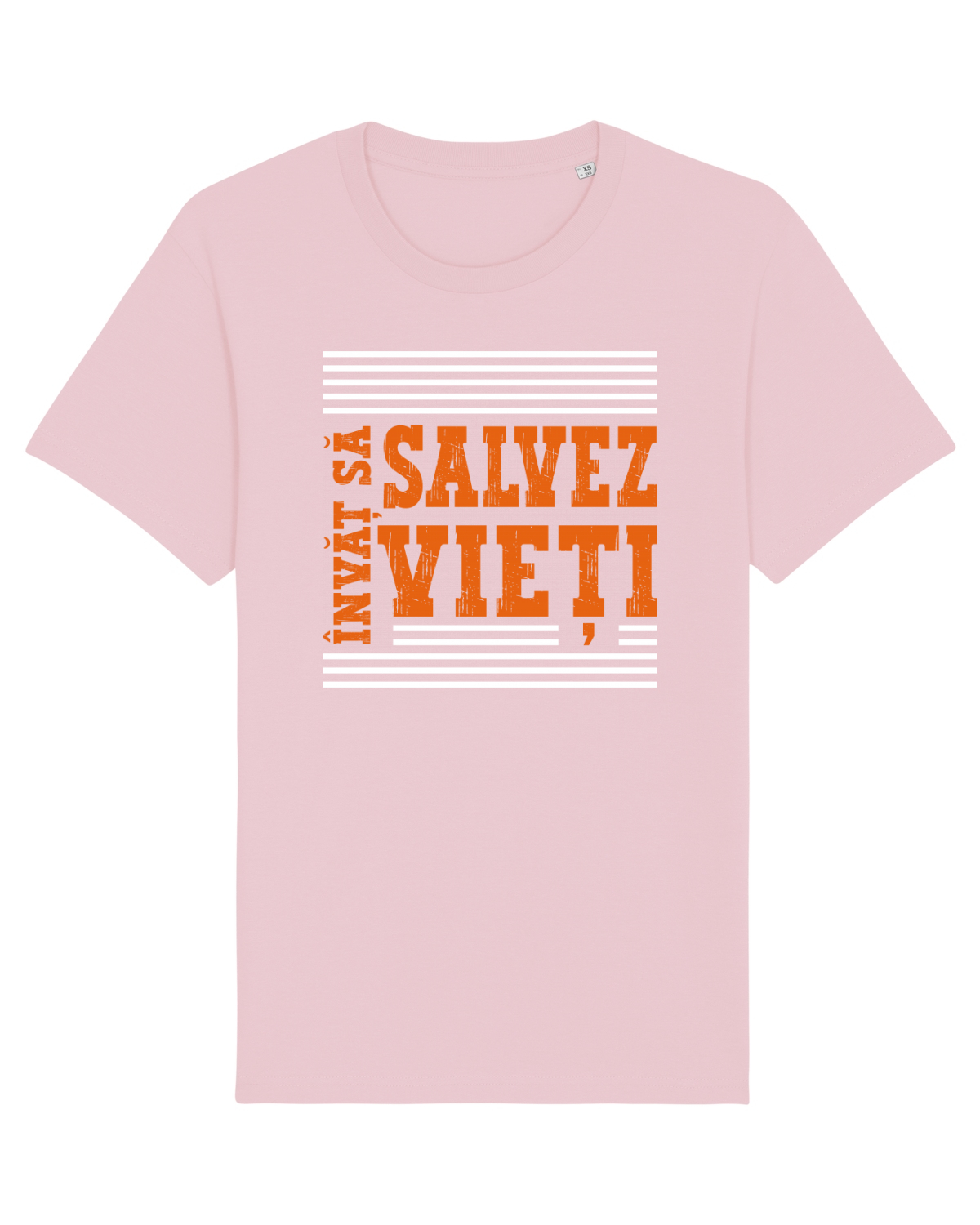Tricou mânecă scurtă Unisex Rocker Cotton Pink