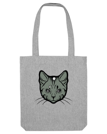Space Cat Heather Grey