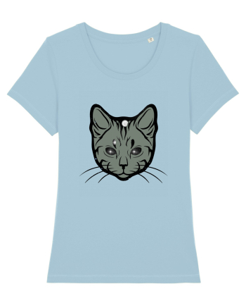 Space Cat Sky Blue