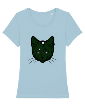 Space Cat Sky Blue