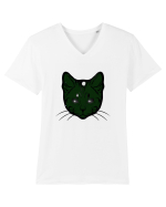 Space Cat Tricou mânecă scurtă guler V Bărbat Presenter
